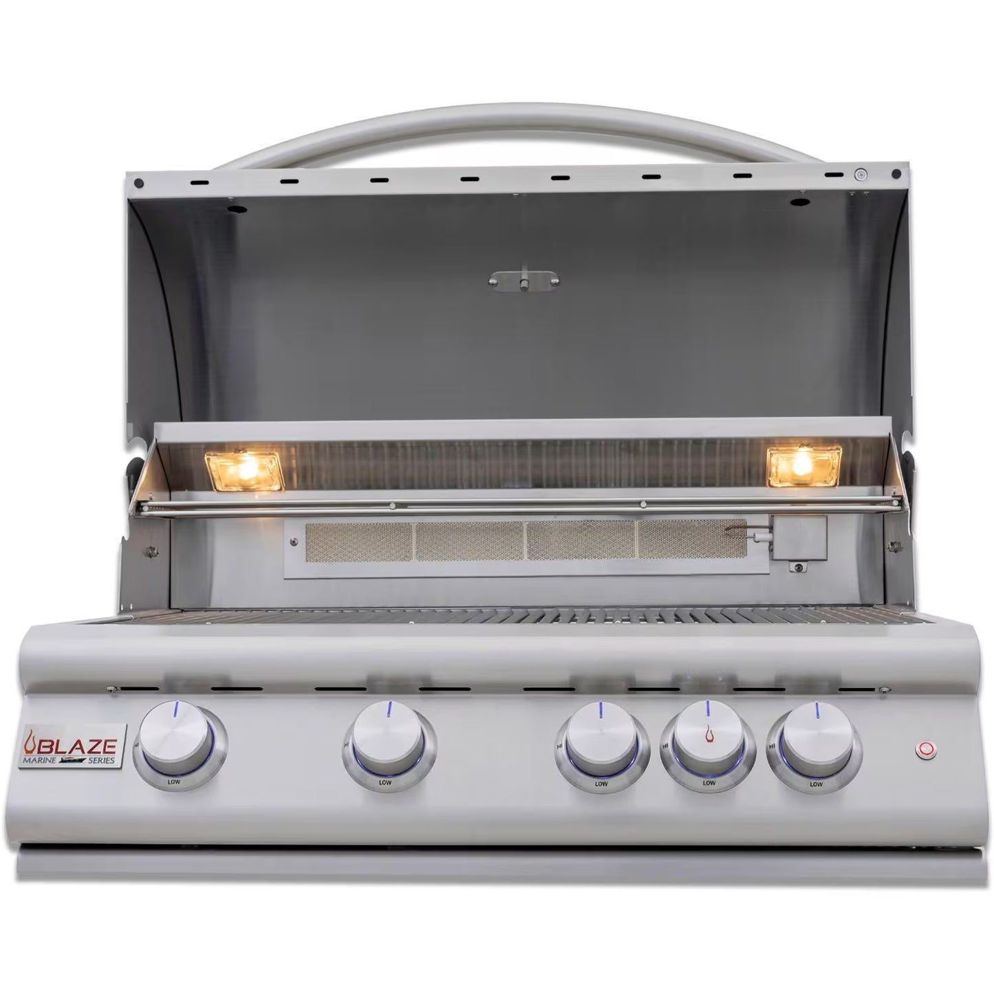 Blaze LTE+ Marine Grade 32-Inch 4-Burner Built-In Propane/Natural Gas Grill w/ Lift-Assist Hood & Rear Infrared Burner