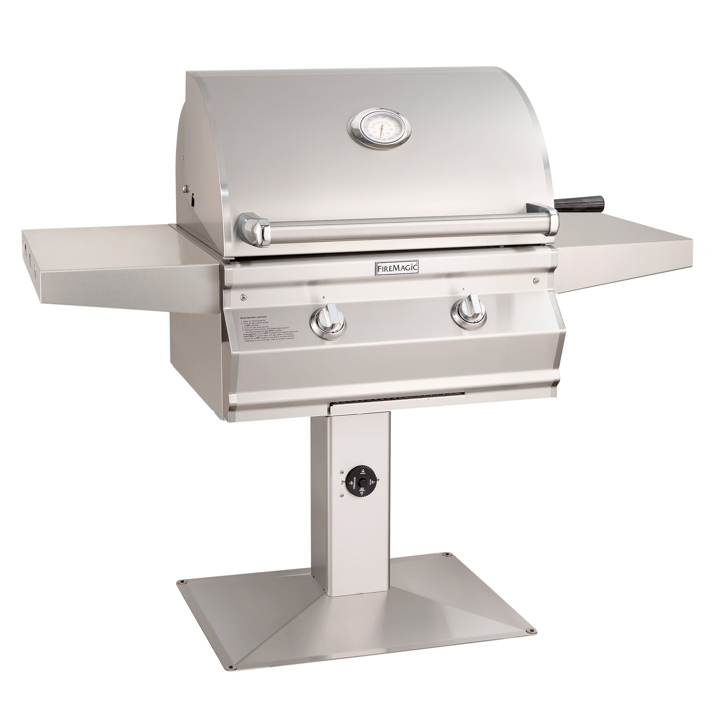 Choice Multi-User Accessible CMA430s Patio Post Mount Grill