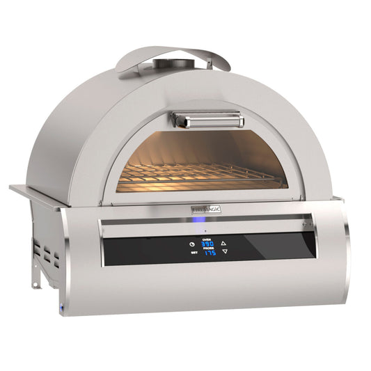 Built-In Pizza Oven with Black Glass