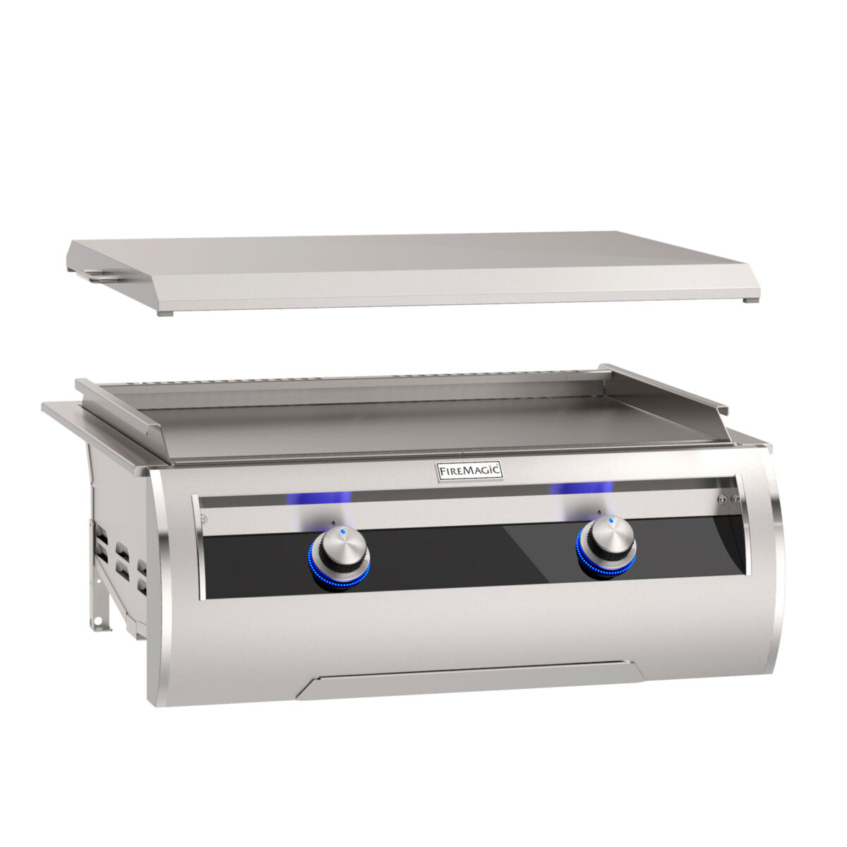 Built-In Gourmet Griddle with Black Glass