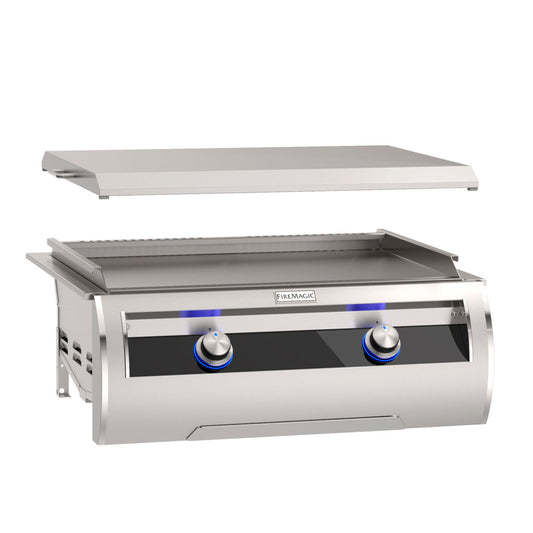 Built-In Gourmet Griddle with Black Glass