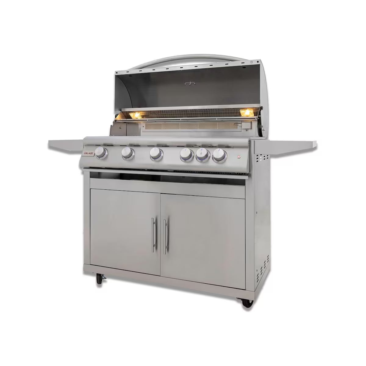 Blaze LTE+ 40-Inch 5-Burner Built-In Propane Gas/Natural Grill w/ Lift-Assist Hood & Rear Infrared Burner