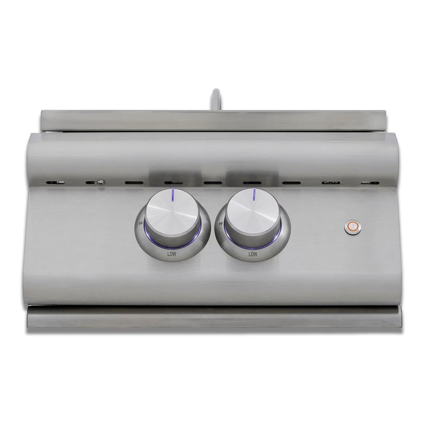 Blaze LTE+ Built-In Propane & Natural Gas High Performance Power Burner w/ Wok Ring & Stainless Steel Lid