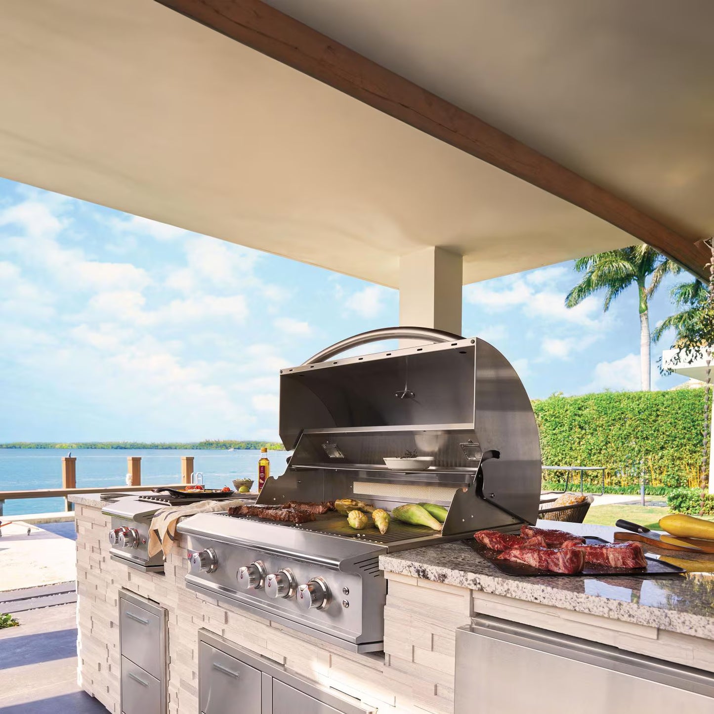 Blaze Professional LUX 34-Inch 3-Burner Built-In Propane/Natural Gas Grill w/ Rear Infrared Burner