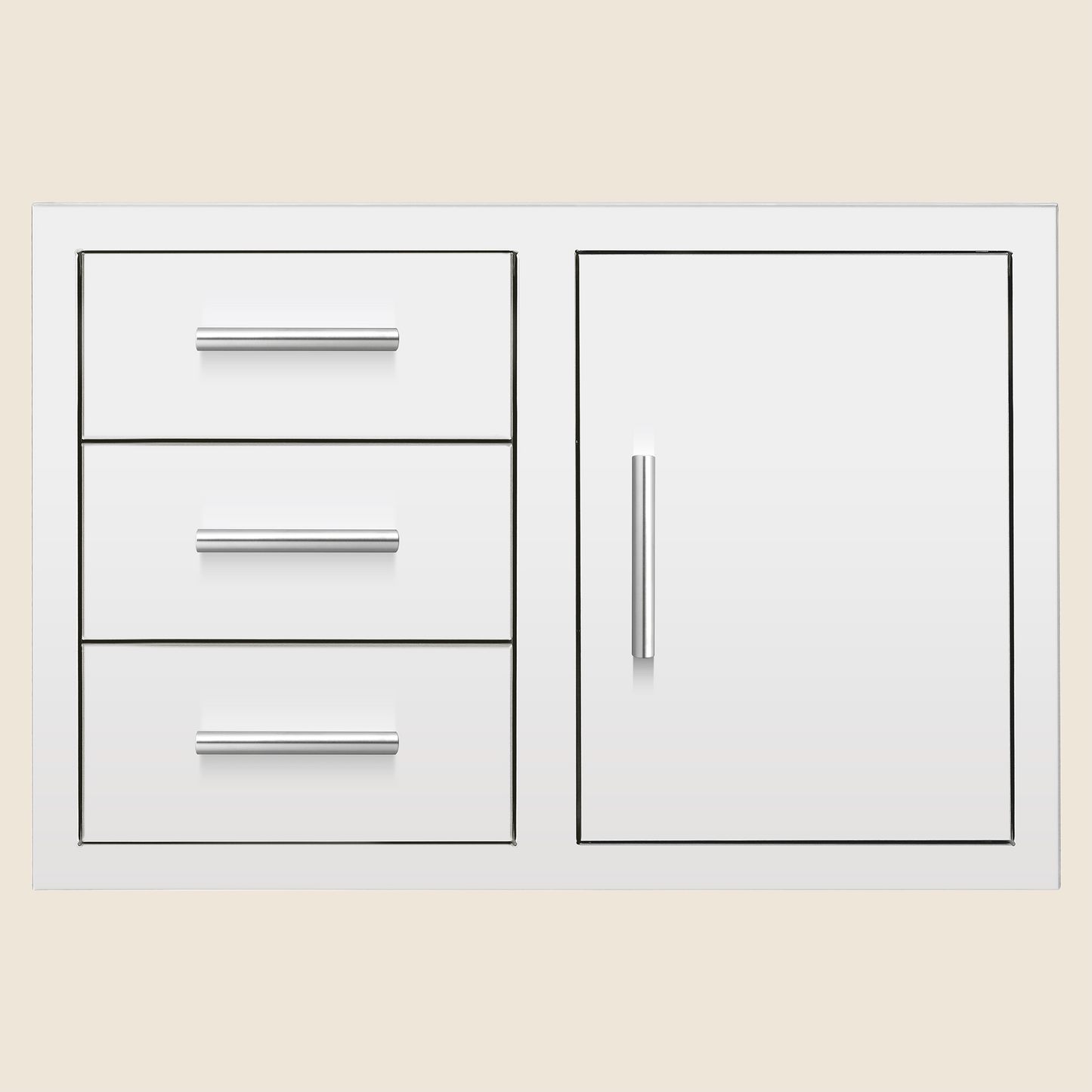 33″ 3-Drawer and Access Door Combo