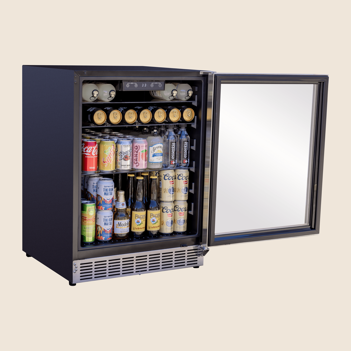 24″ 5 Cu. Outdoor Rated Refrigerator w/ Glass Door