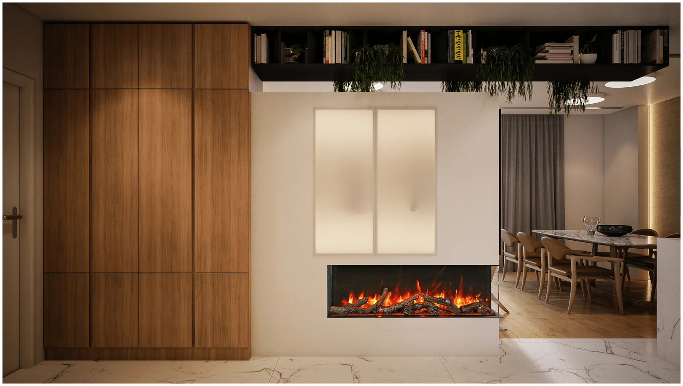 Amantii True View Slim Smart Electric Fireplace