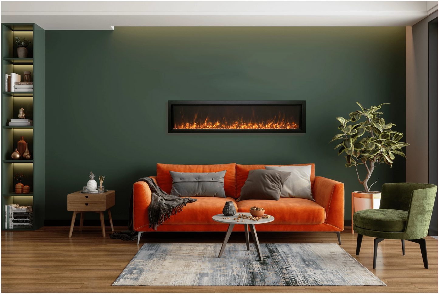 Amantii Panorama BI Extra Slim Smart electric fireplace