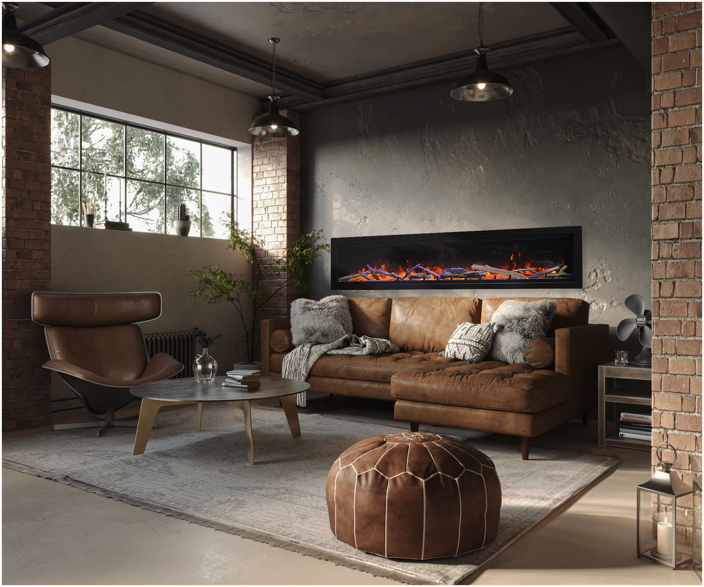 Amantii Symmetry Lumina Electric Fireplace