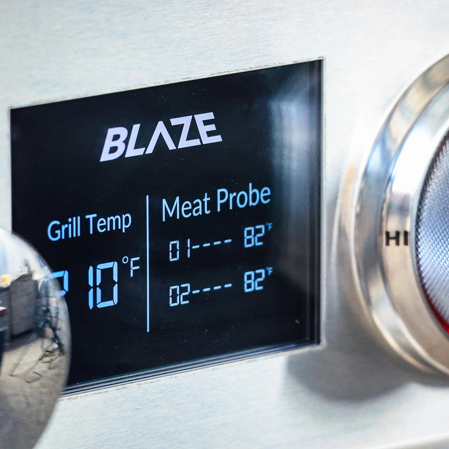 Blaze LTE PRO 40-Inch 5-Burner Built-in Propane Gas/Natural Grill w/ Digital Temperature Screen & Rear Infrared Burner