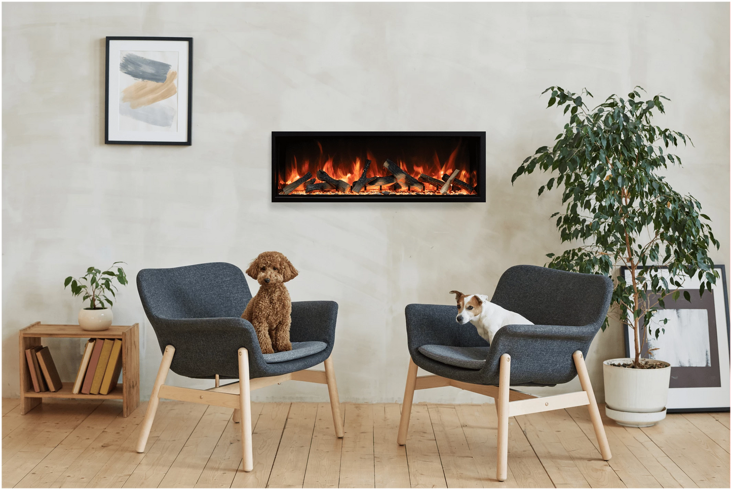 Amantii Symmetry Bespoke Xtra Tall Electric Fireplace