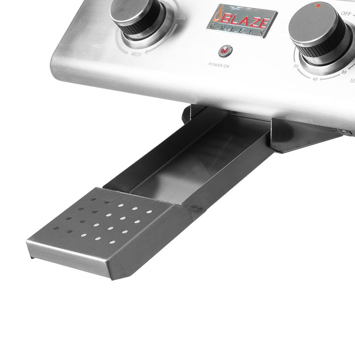 Blaze 21-Inch 1500 Watt Electric Grill on Pedestal with Side Shelves