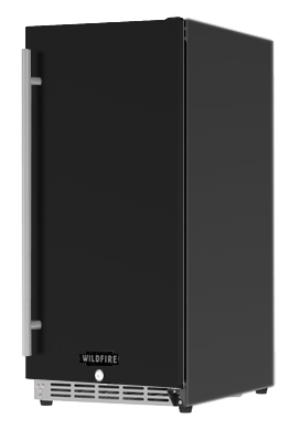 Wildfire Grills - 15″ Fridge With 304 Black Stainless Steel Sleeve