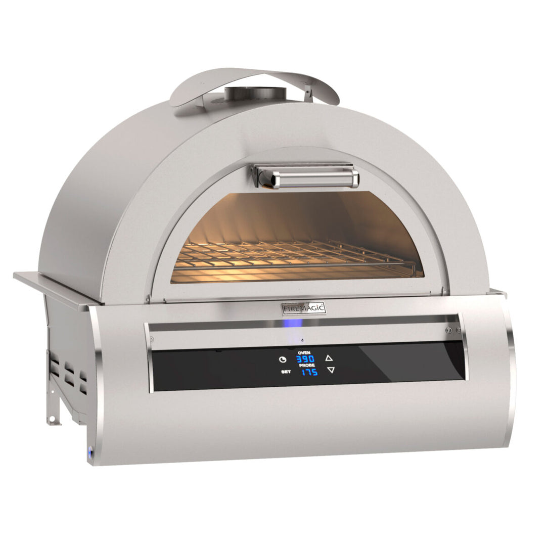 Fire Magic Built-In Pizza Oven with Black Glass
