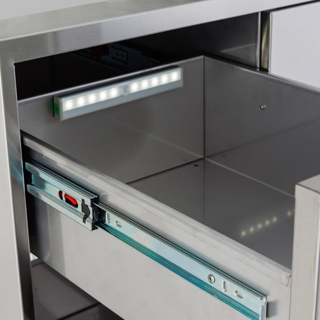 Blaze 16-Inch Stainless Steel Triple Access Drawer