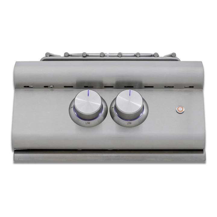 Blaze LTE+ Built-In Gas Power Burner with Wok Ring &amp; Stainless Steel Lid