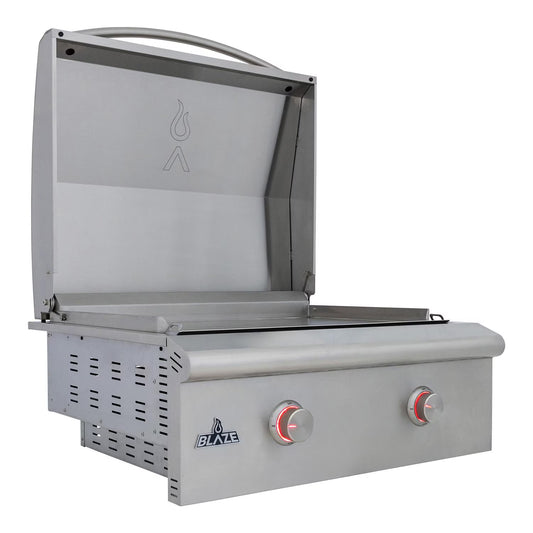 Blaze LTE+ 30-Inch Built-in Propane Gas/Natural Griddle w/ Lift-Assist Hood