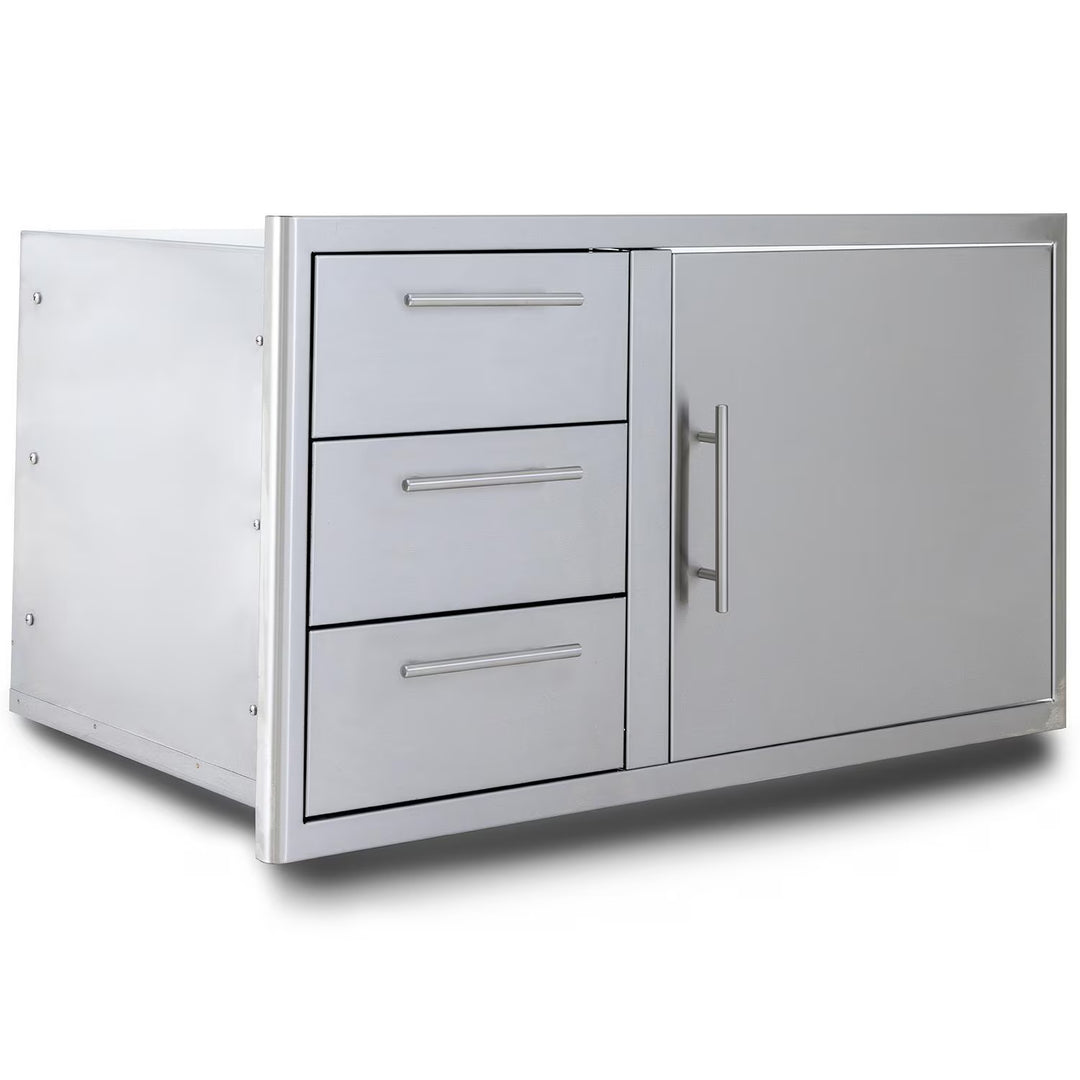 Blaze 39-Inch Stainless Steel Access Door &amp; Triple Drawer Combo