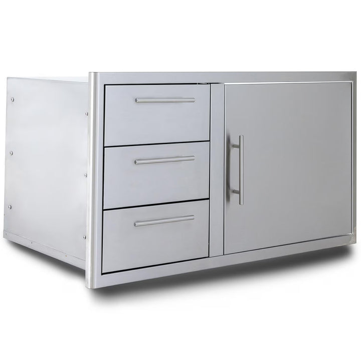 Blaze 39-Inch Stainless Steel Access Door &amp; Triple Drawer Combo