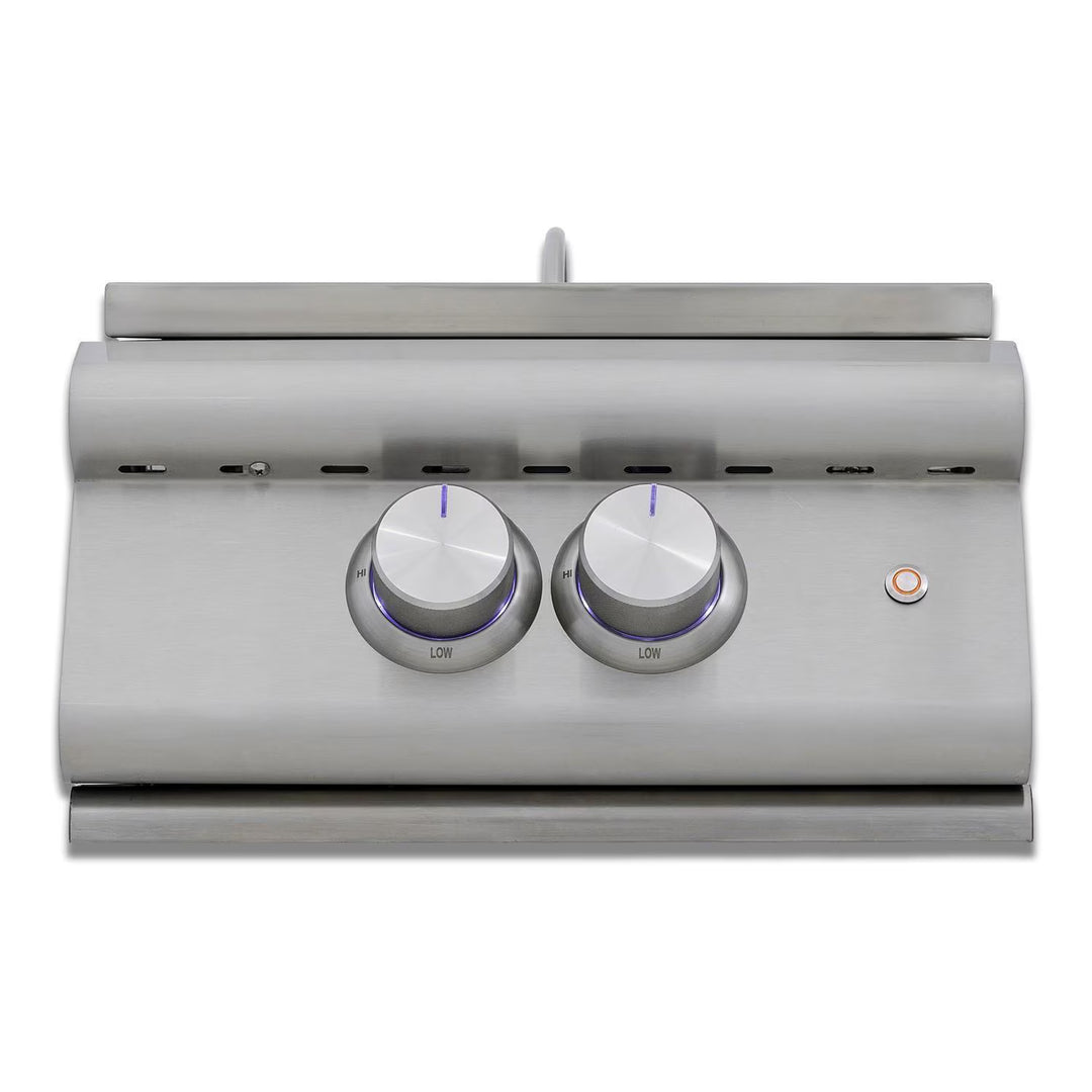 Blaze LTE+ Built-In Gas Power Burner with Wok Ring &amp; Stainless Steel Lid