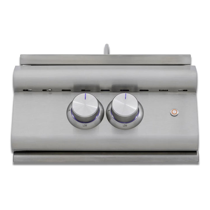 Blaze LTE+ Built-In Gas Power Burner with Wok Ring &amp; Stainless Steel Lid