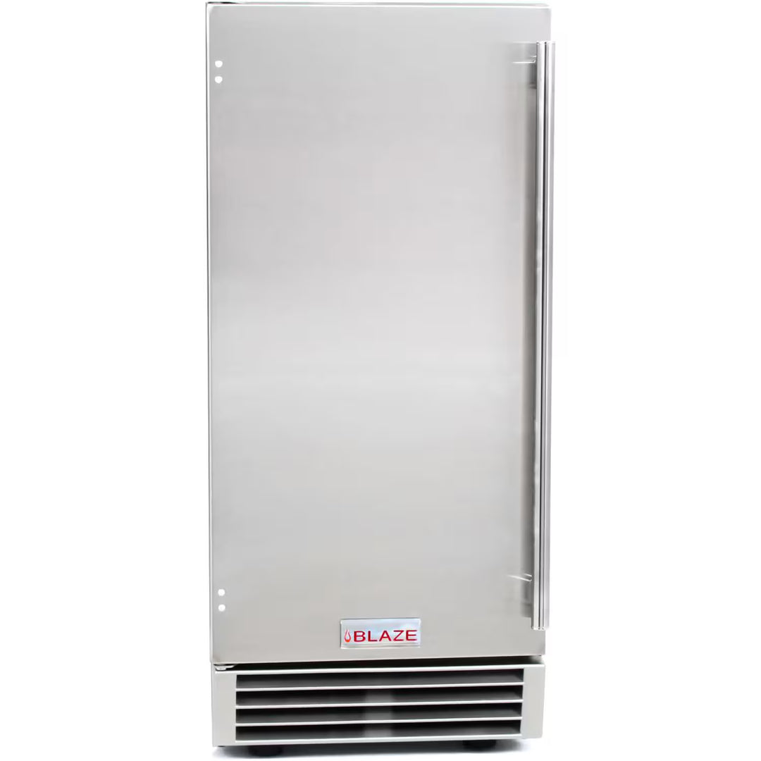 Blaze 50 Lb. 15-Inch Outdoor Rated Ice Maker with Gravity Drain
