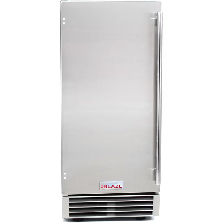 Blaze 50 Lb. 15-Inch Outdoor Rated Ice Maker with Gravity Drain