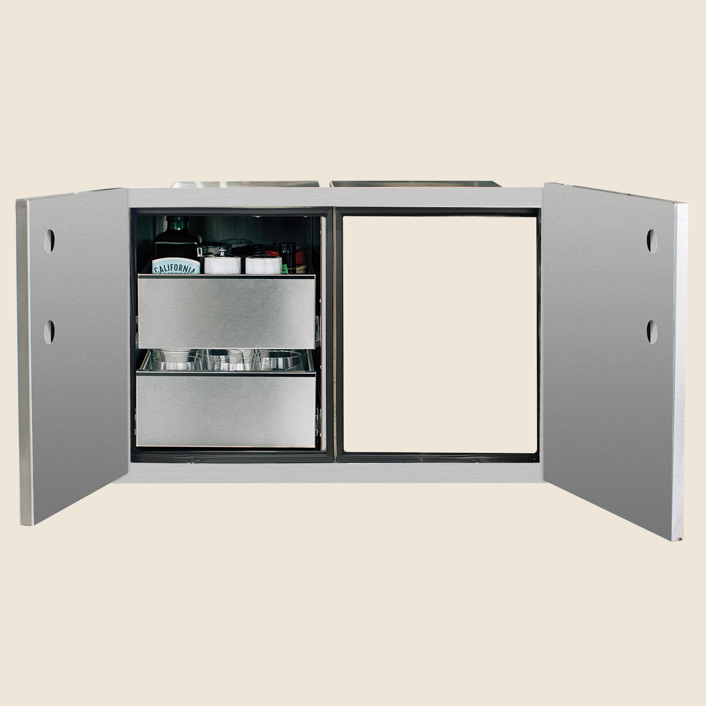 36″ 2-Drawer Dry Storage Pantry & Access Door Combo