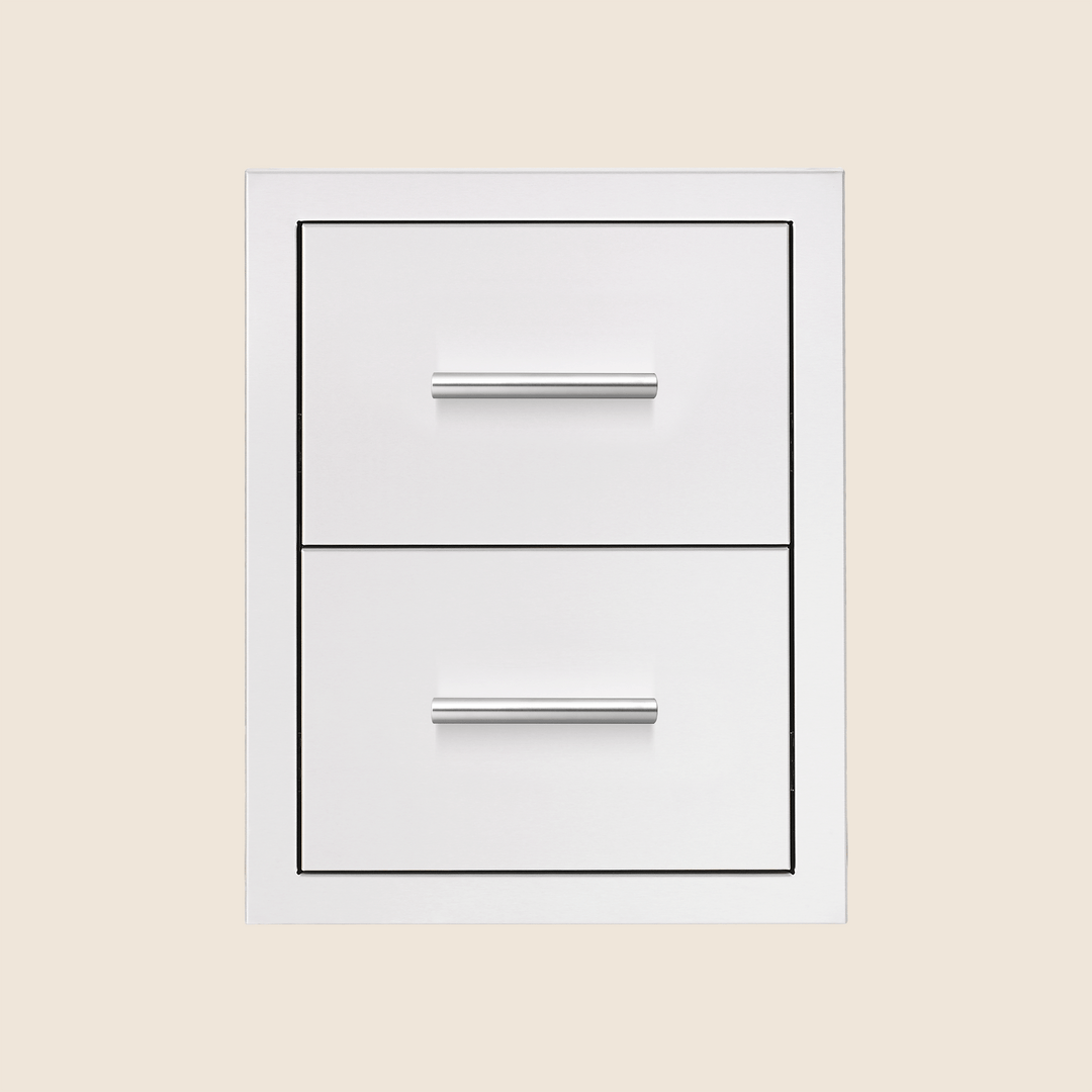 Summerset 17″ Double Drawer w/ Masonry Frame