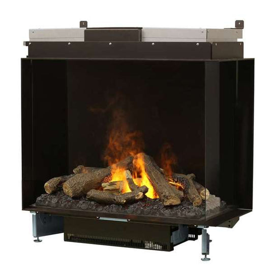 Faber e-MatriX Electric Firebox, Right-facing, Two-sided, (32inX26in) - FEF3226L2R