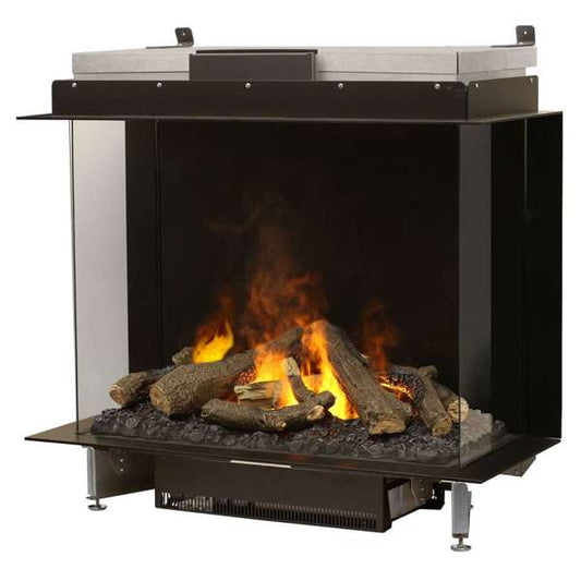 Faber e-MatriX Electric Firebox, Three-sided, Bay, (32inX26in) - FEF3226L3 FEF3226L3