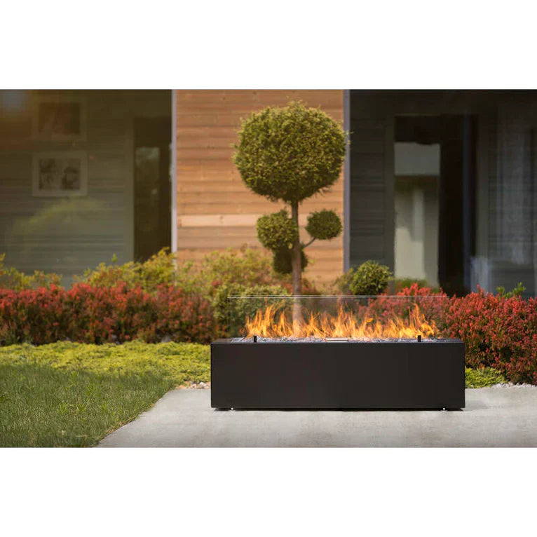 Fire Pits Direct Galio Linear Gas Fire Pit Black Automatic