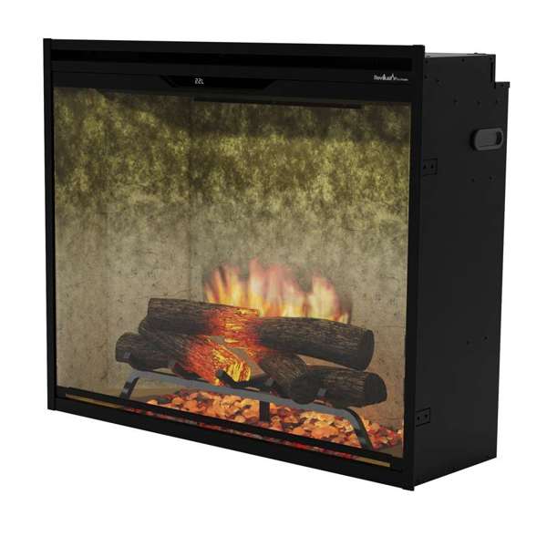 Revillusion 36in Portrait Built-In Firebox - Weathered Concrete - REV36P-WC