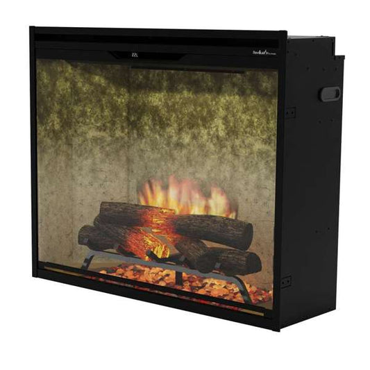 Revillusion 36in Portrait Built-In Firebox - Weathered Concrete - REV36P-WC