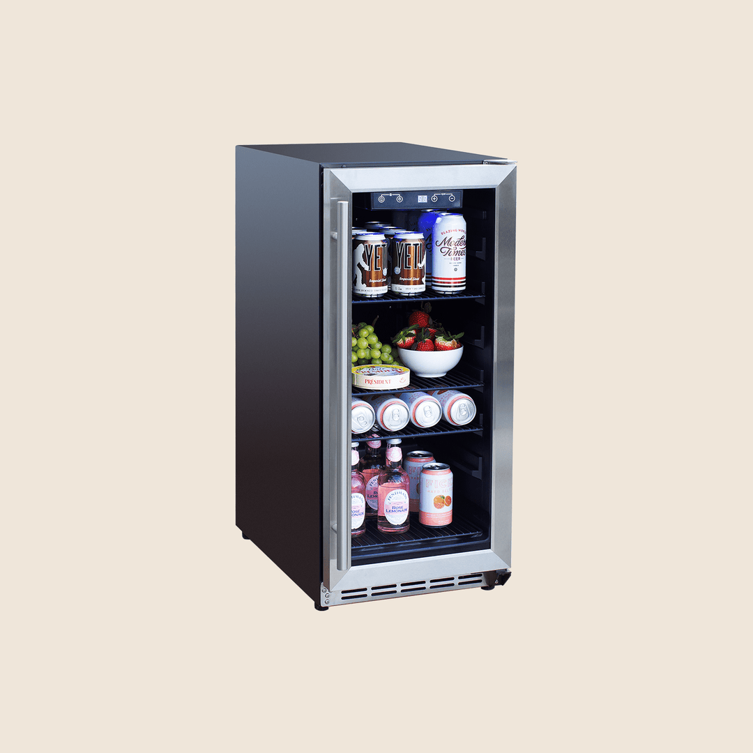 Summerset 15″ 3.2 Cu. Outdoor Rated Refrigerator w/ Glass Door