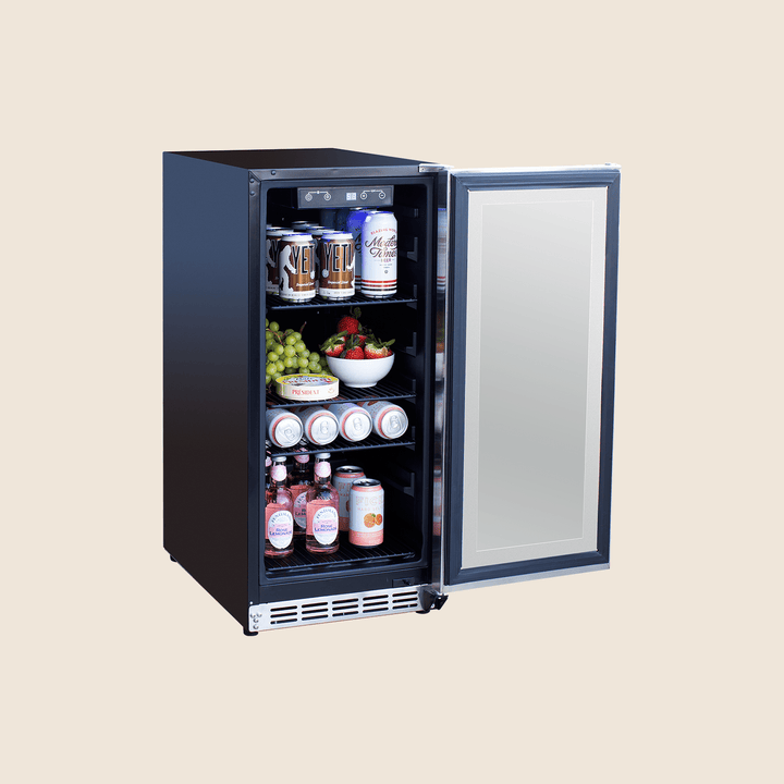 Summerset 15″ 3.2 Cu. Outdoor Rated Refrigerator w/ Glass Door