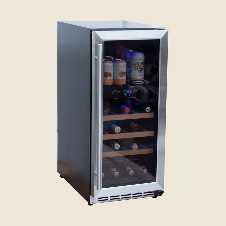 Summerset 15″ 3.2 Cu. Outdoor Rated Dual Zone Wine Cooler