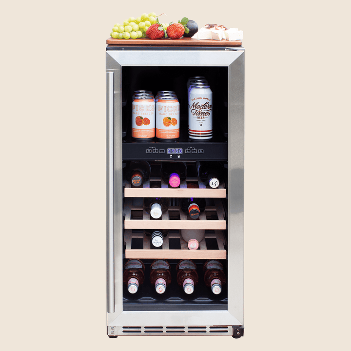 Summerset 15″ 3.2 Cu. Outdoor Rated Dual Zone Wine Cooler