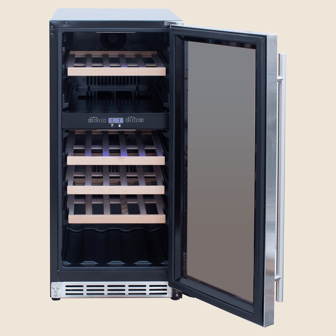 Summerset 15″ 3.2 Cu. Outdoor Rated Dual Zone Wine Cooler