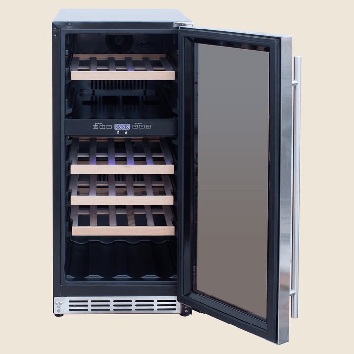 Summerset 15″ 3.2 Cu. Outdoor Rated Dual Zone Wine Cooler