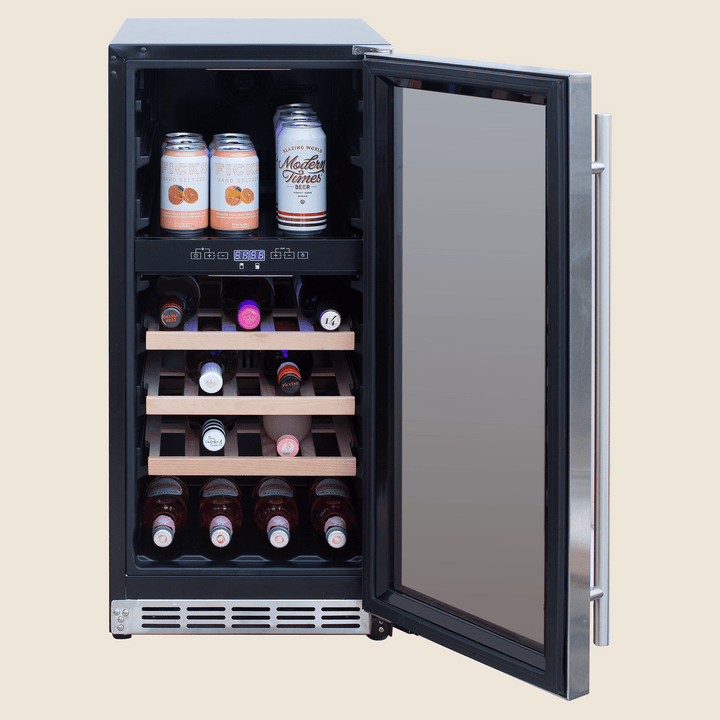 Summerset 15″ 3.2 Cu. Outdoor Rated Dual Zone Wine Cooler
