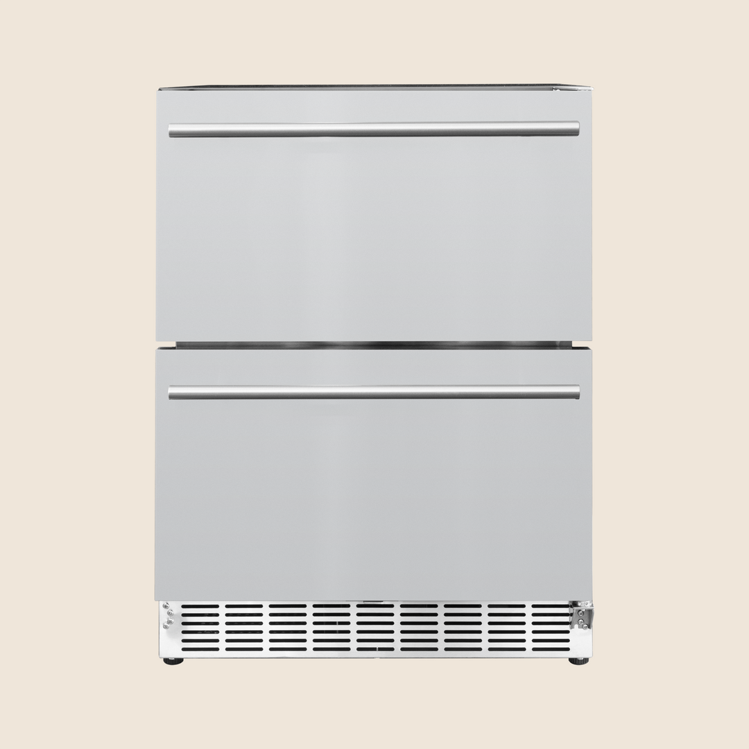Summerset 24″ 5 Cu. Deluxe Outdoor Rated 2-Drawer Refrigerator