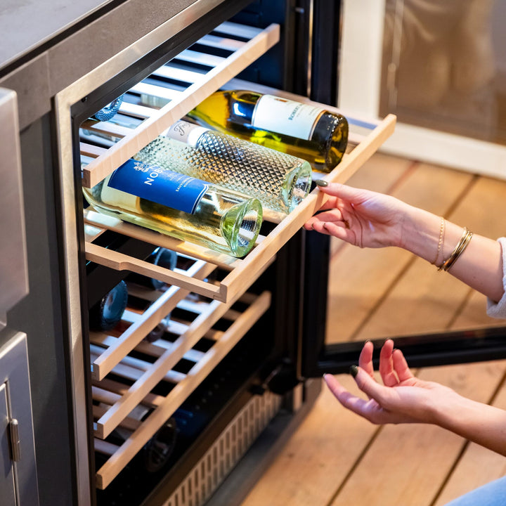 Summerset 24″ 5.3 Cu. Outdoor Rated Dual Zone Wine Cooler
