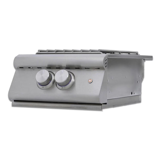 Blaze LTE+ Built-In Propane & Natural Gas High Performance Power Burner w/ Wok Ring & Stainless Steel Lid