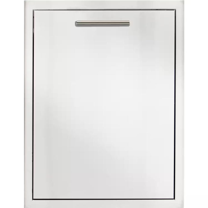 Blaze 20-Inch Roll-Out Stainless Steel Double Trash / Recycling Bin