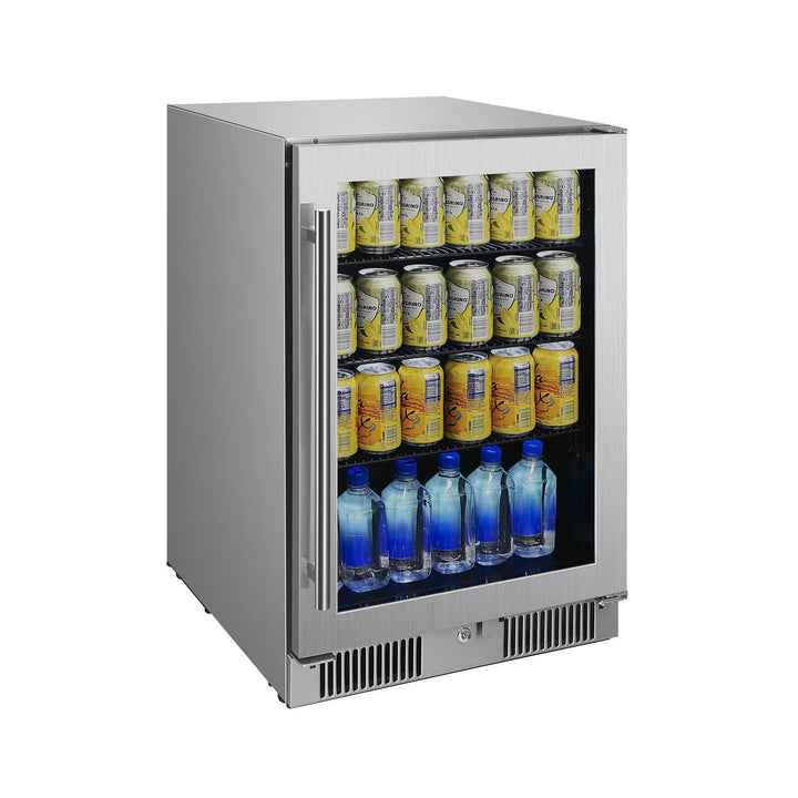 Blaze 20-Inch 4.5 Cu. Ft. Outdoor Rated Beverage Cooler with Lock