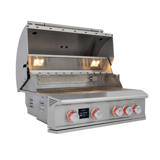 Blaze LTE PRO 32-Inch 4-Burner Built-in Propane Gas/Natural Grill w/ Digital Temperature Screen & Rear Infrared Burner
