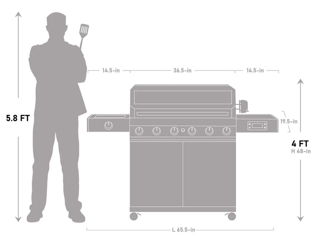 Monument Grills - Denali 605Pro | Stainless Smart Propane Gas Grill