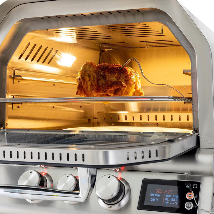 Blaze 26-Inch Built-In Gas Outdoor Oven with Rotisserie