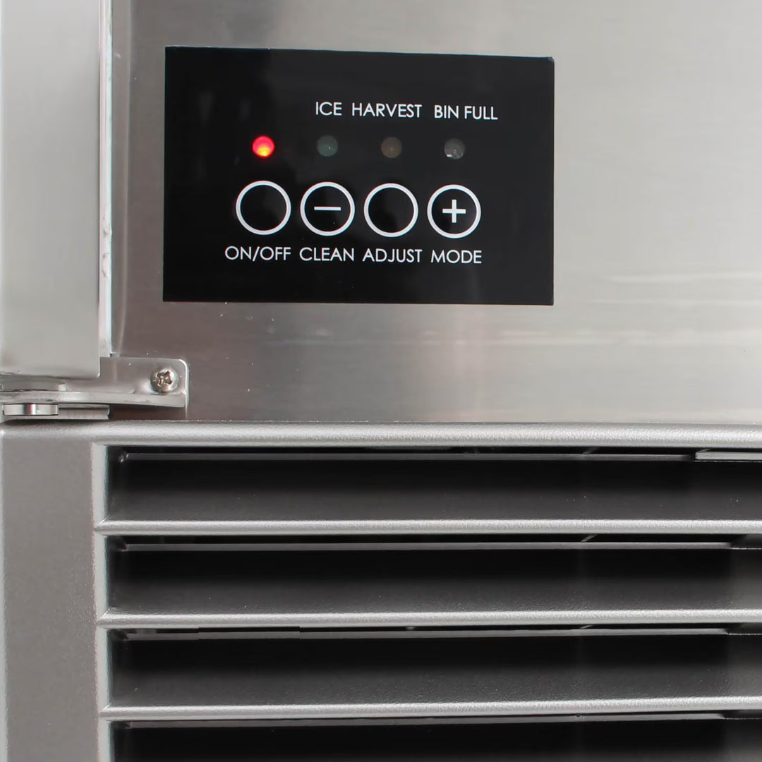 Blaze 50 Lb. 15-Inch Outdoor Rated Ice Maker with Gravity Drain